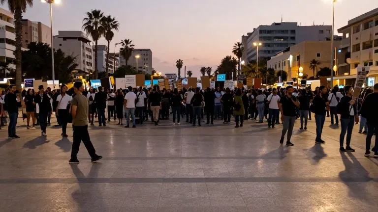 Illustration for: Eisenkot joins 5,000 at Hostages Square in Tel Aviv