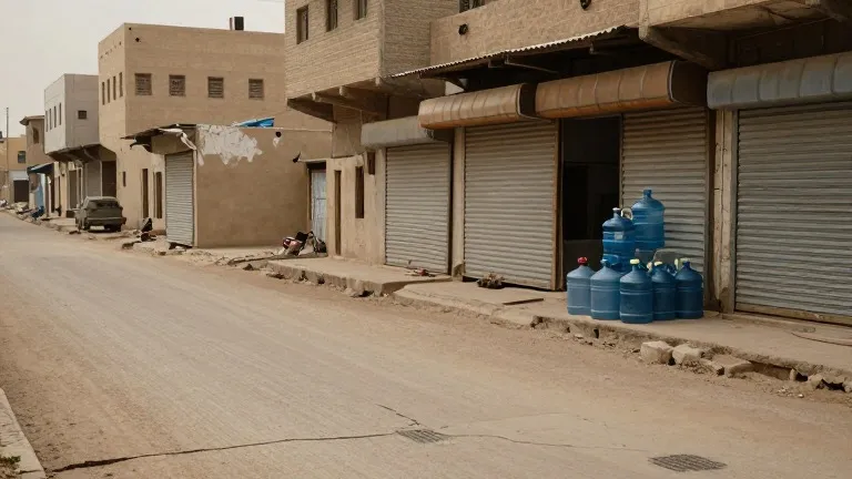 Illustration for: Water Prices in Taiz Climb 75 Percent as Houthi Siege Blocks Supply Lines