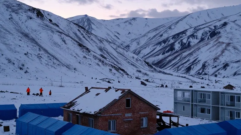 Illustration for: Winter Gear Reaches Nagqu as 339 Homes Collapse After 7.0 Quake